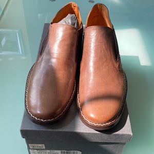 John varvatos  brown leather shoes men 9.5
